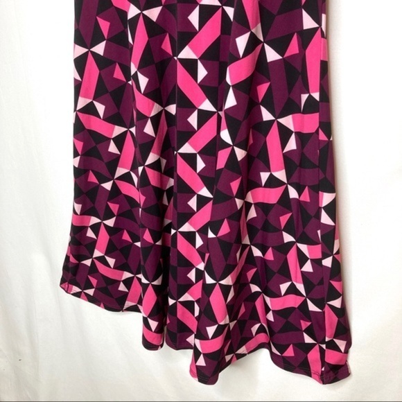 NWT Leota pink sweetheart wrap midi dress Medium M - Picture 7 of 8